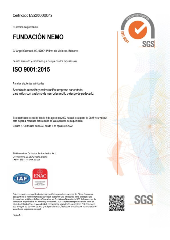 ISO Fundación Nemo